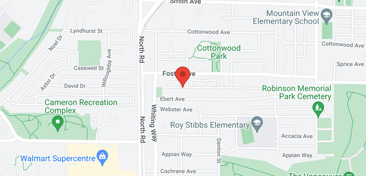 map of 1309 525 FOSTER AVENUE